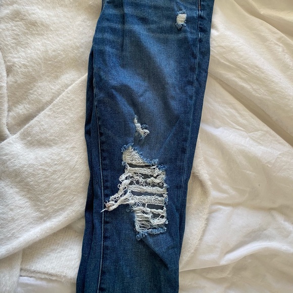 American Eagle Size 12 Long Jegging Crop Jeans EUC - Picture 4 of 7